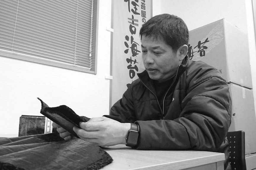 有限会社　住吉海苔本舗　社長の坂田さん